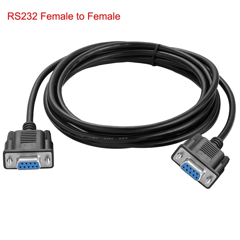 1M DB9 9 Pin Serial RS232 Extension Cable Male To Female 9Pin PC Converter Transfer Serial Cable Connectors Extending Wire For Computer