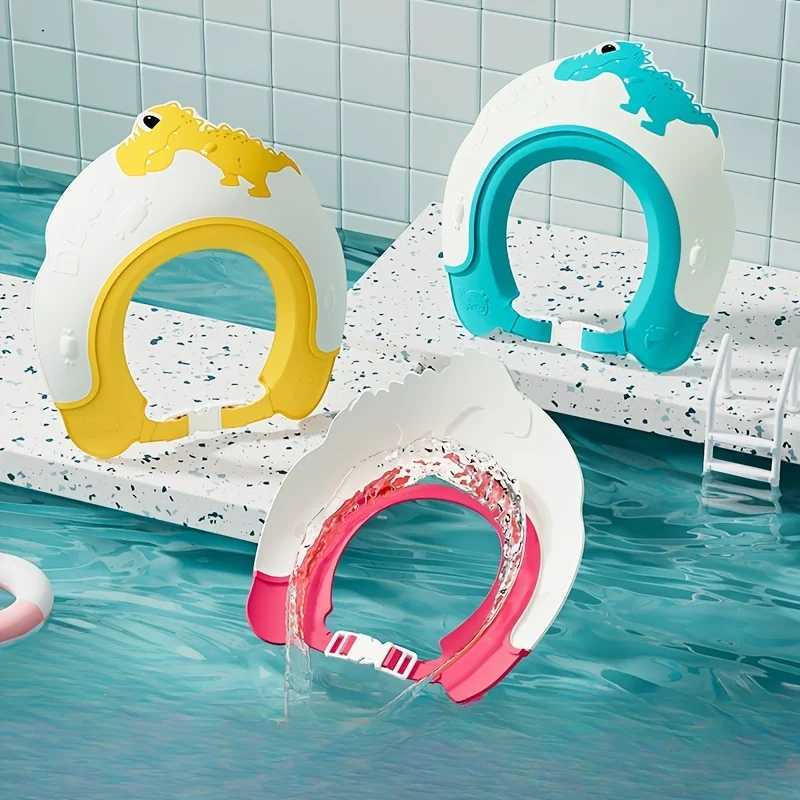 Duschkappen Baby Weichgummi wasserdichtes Shampoo Cap Childrens Shampoo Artwork Baby Shampoo Cap Waterdosiger Ohrschutz 2404