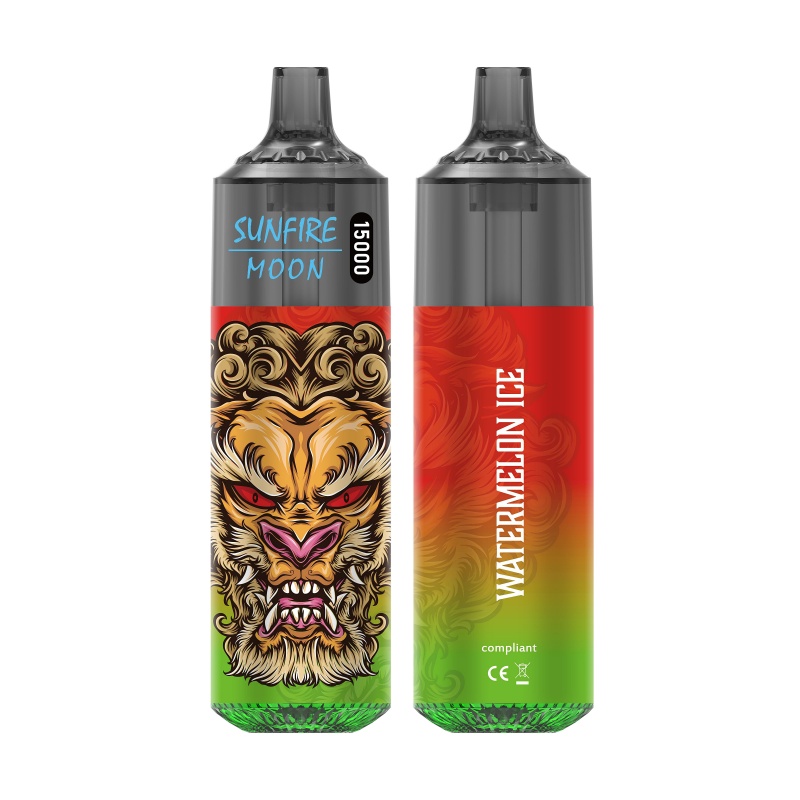 Sunfire Tornado Vapes 15000 puff 15K puff 10 Flavors 20ml 600mAh vapor kit 0% 2% 3% 5% RGB light running disposable vape pen Monkey Vape in France Italy Spain Hungary Germany