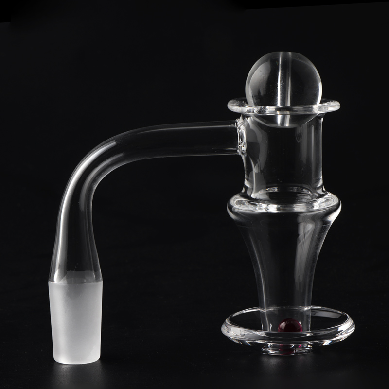 Rauchnagel Nicht-Vollschweiß-Terp Slurper Turbine Quarz Mixer Banger 2,5 mm Dicke Nägel mit Terp-Perlenkappe Männliche weibliche Frostgelenke für Dab Rigs Glas Bongs Rohre