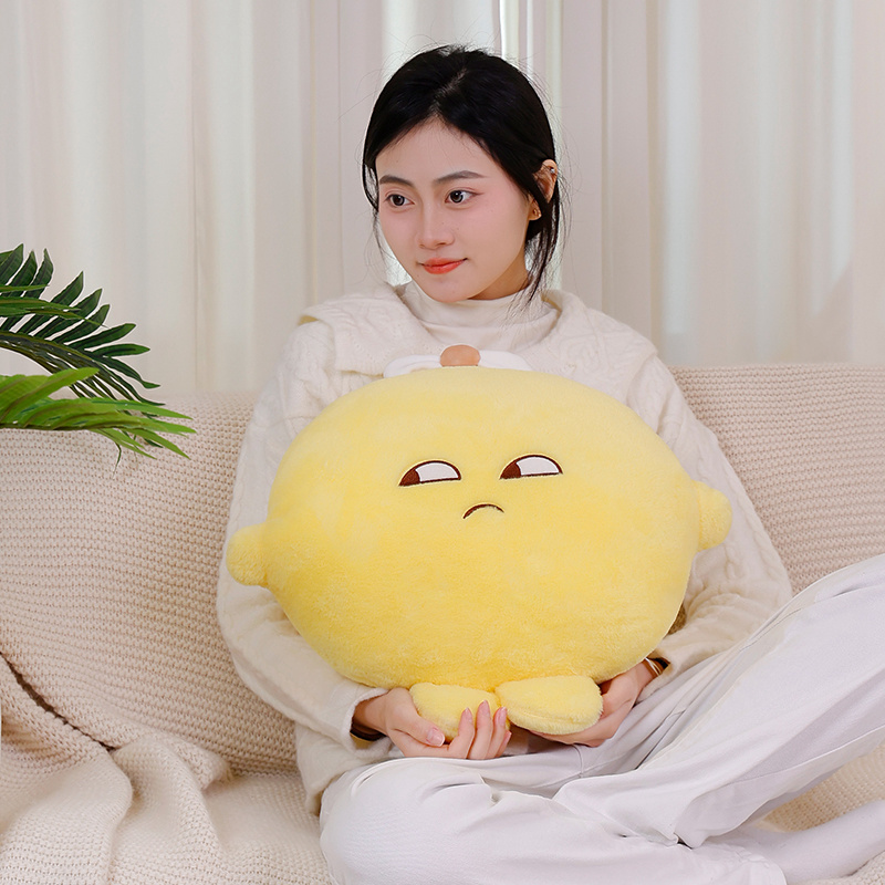 Creative Ins Internet Celebrity Lemon Jun Plush Lanzado Cartón de juguete Lindo Toy de lujo Niños para dormir Dormir Sofá Cuschion Girl Soft Almoh