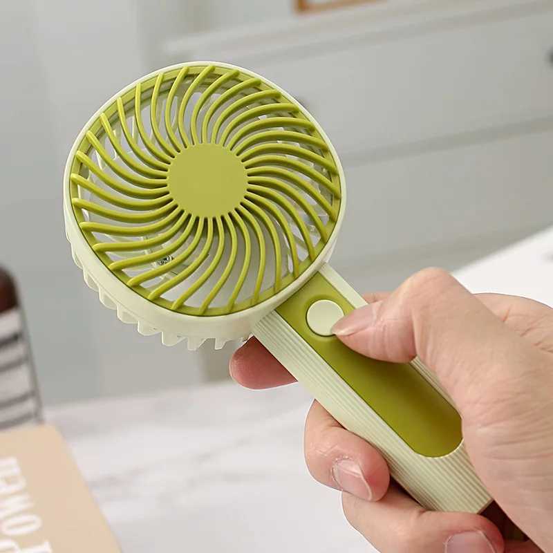 Elektrische fans Mini Portable Fans 3 Gear Handheld USB Oplaadbare ventilator Mini Desktop Air Cooler Outdoor Fan Cooling Travel Hand Fans D240429