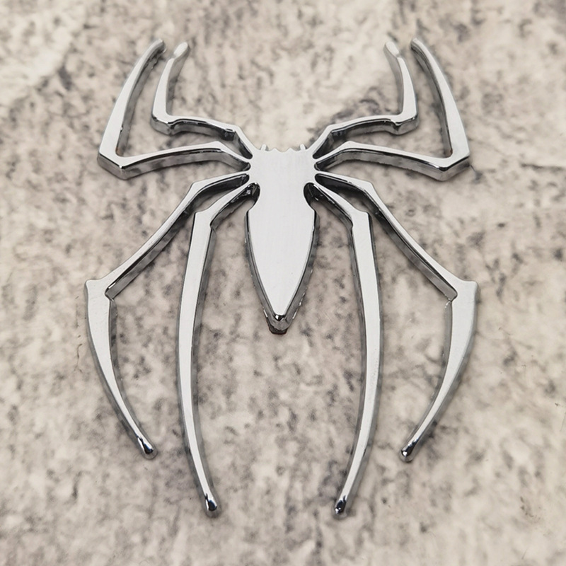 Dekoracja imprezy, rabaty imprezowe, transgraniczne dostawy metalowych naklejek pająka, trójwymiarowe odznaki, naklejki samochodowe, spersonalizowane logo samochodowe Spider