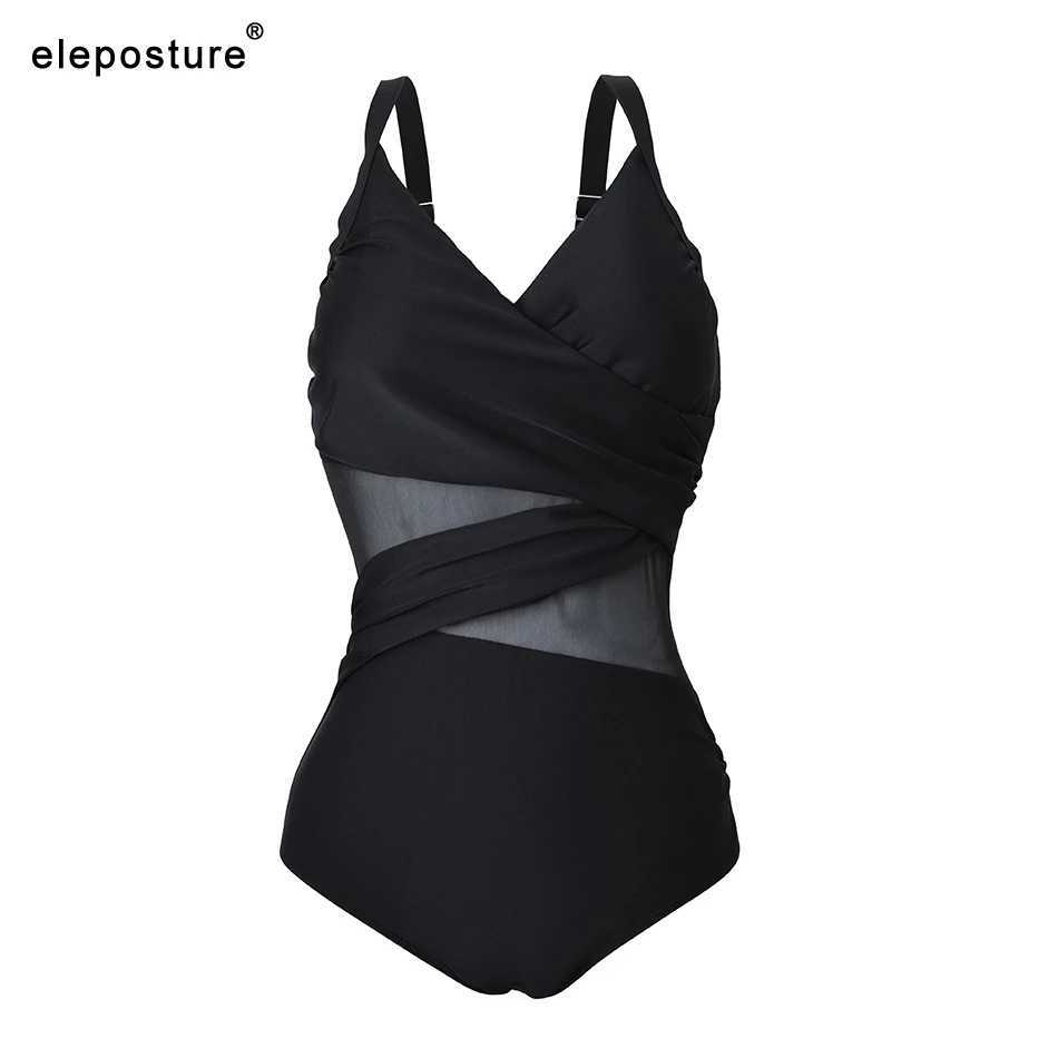 Swimwear féminin 2023 Nouveau maillot de bain sexy en une pièce Femme Mesh Patchwork Bathing mail