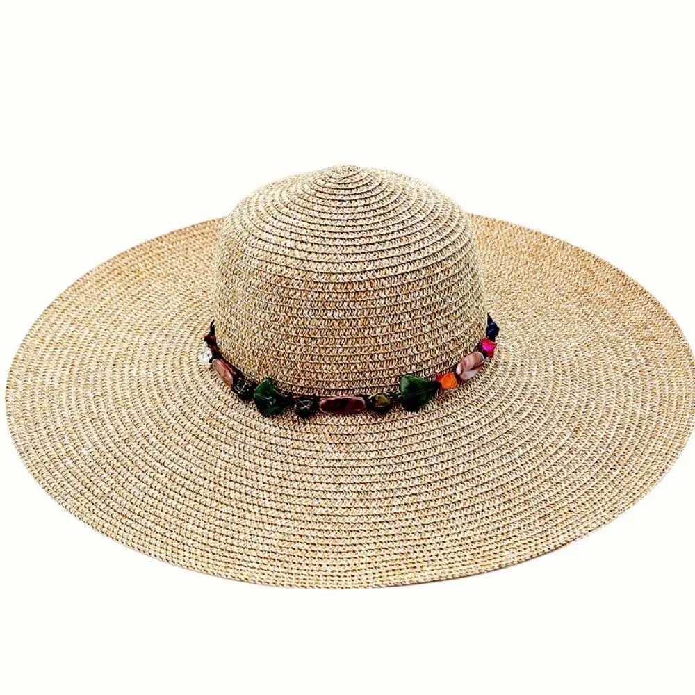 Chapeaux à bord large chapeau seau de seau uv protection str chapeau haute qualité respirable pliage soleil ombrage de plage chapeau de plage décontracté j240429