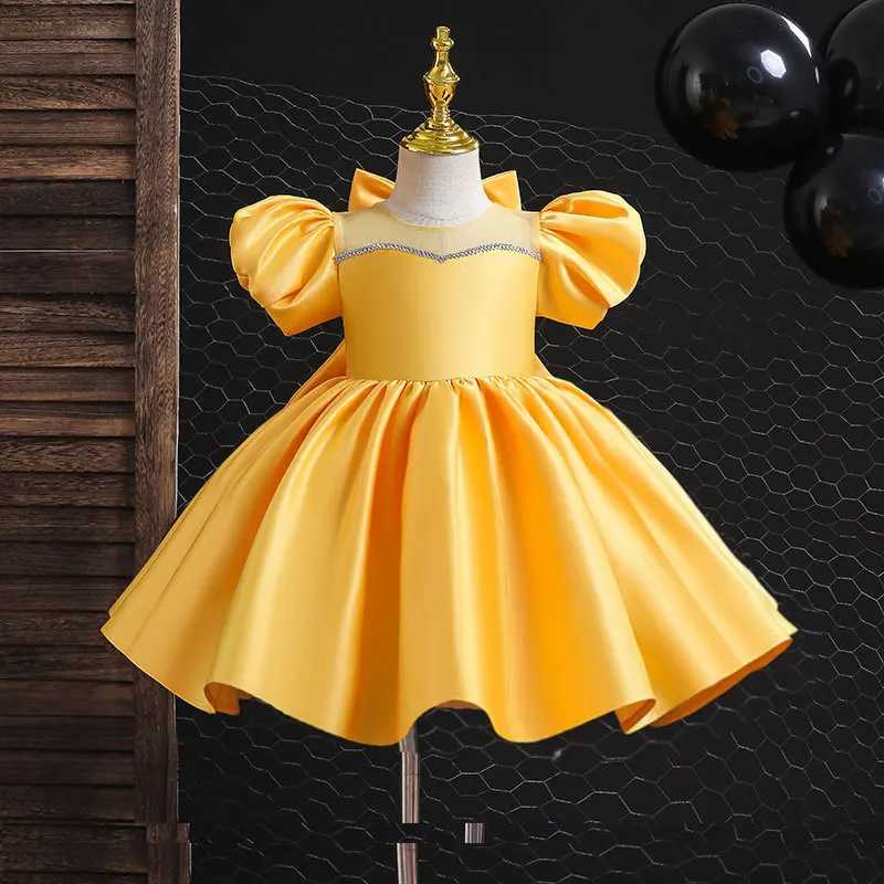 Flickans klänningar Flower Girl Dress Princess Party Elegant bollklänning Tutu klänningar barn barn eleganta baby jul barn kläder för 1-12 år