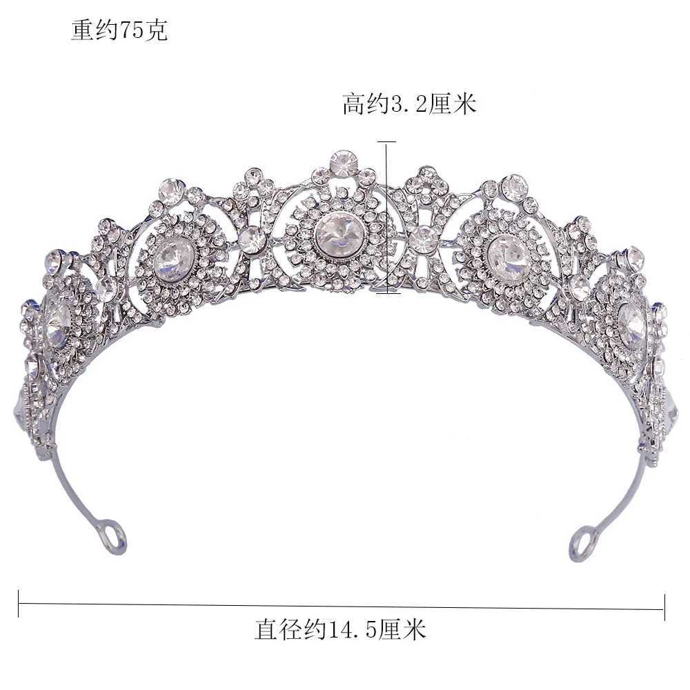 Tiaras Baroque Elegant Girls Crystal Tiara Crown for Women Свадебная вечеринка роскошная роскошная роскошная королева аксессуары подарки подарки украшения ювелирные изделия