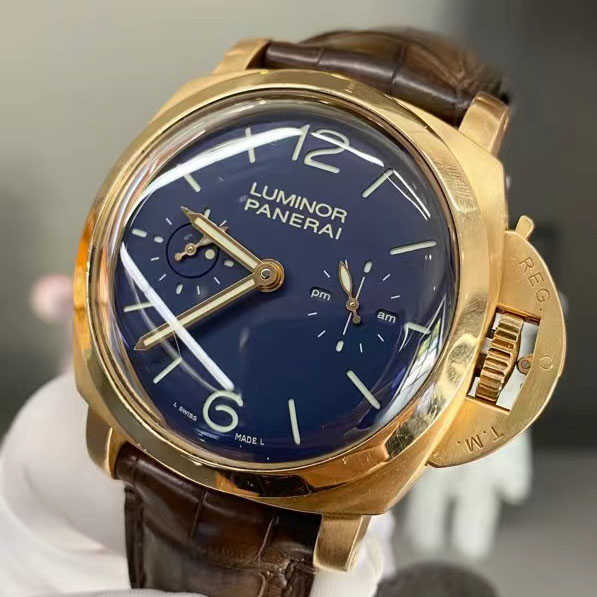 Fashion Luxury Penarrei Watch Designer Limited Edition Minolto Flywheel 18K Rose Gold Automatic Mécanical Mens Watch Pam00340