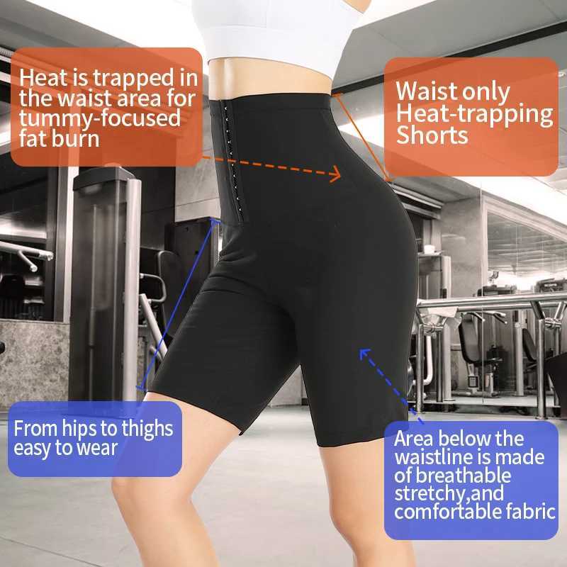 Women's Shapers Doman Sauna Sauna Pants Body Shaper TALIST TALIT TRAST SLIMING Thermo Shapewear Shorts Połączanie Kontrola fitness Leggingi Suits Y240429