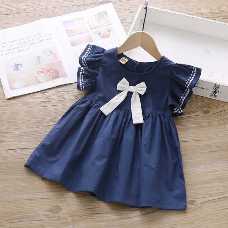 Meisjesjurken meisje casual jurk 2024 Nieuwe mode prinses jurken meisjes zoete kostuums schattige outfits babymeisjes vestidos voor 1- 5y