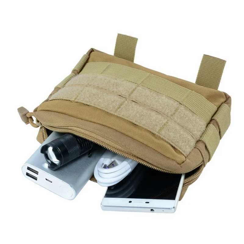 Tool Bag Military Molle EDC Tool Pouch Tactical Waist Pack Medical First Aid Bag Phone Holder Outdoor Camping Hunting Accessories Bags