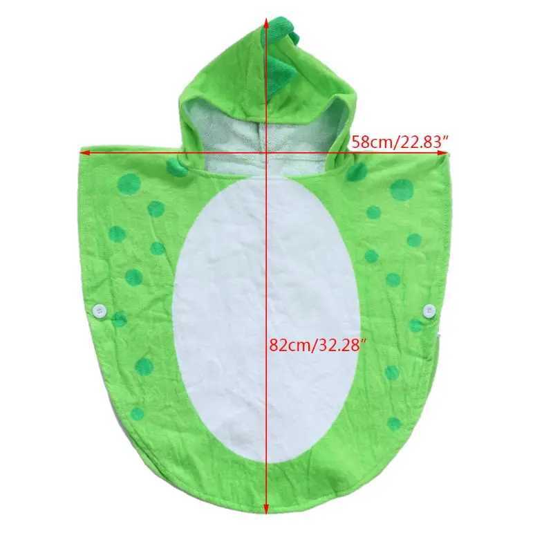 Handtücher Roben Hoodie mit Krallen Dinosaurier Regen Cape Hoodie Kinderbad Handtuch Kinderkinder Beach Handtuch Baby Bad Towell2404