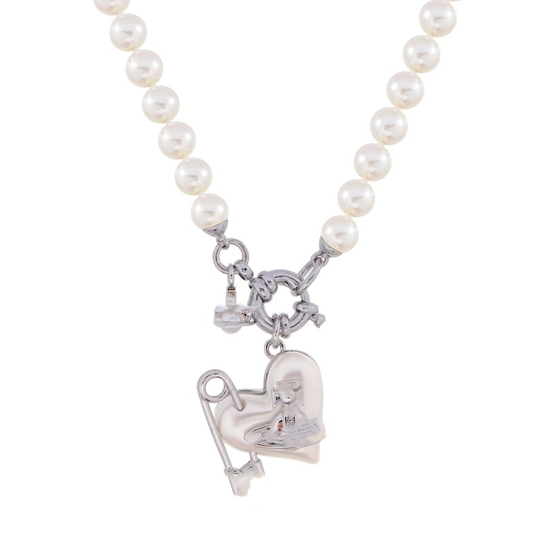Exquisite high-tech version of light luxury high-end personalized love pearl brooch Saturn Bracelet & Necklace
