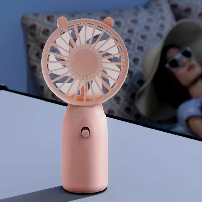 Electric Fans Travel Portable Fan Handheld Mini Fan AA-Battery Powered Super Mute Cooling Fan d240429