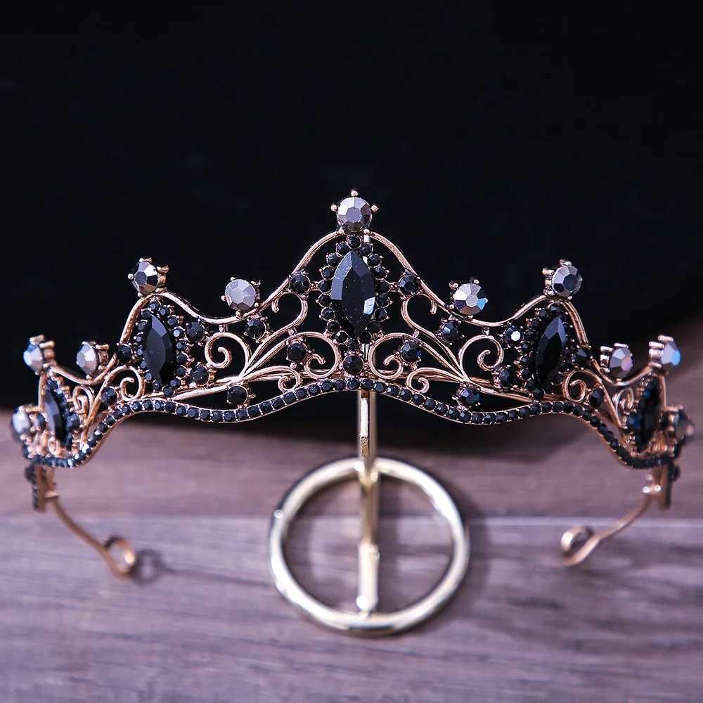 Tiaras Элегантные простые красные розовые хрустальные короны ювелирные изделия для волос Tiar