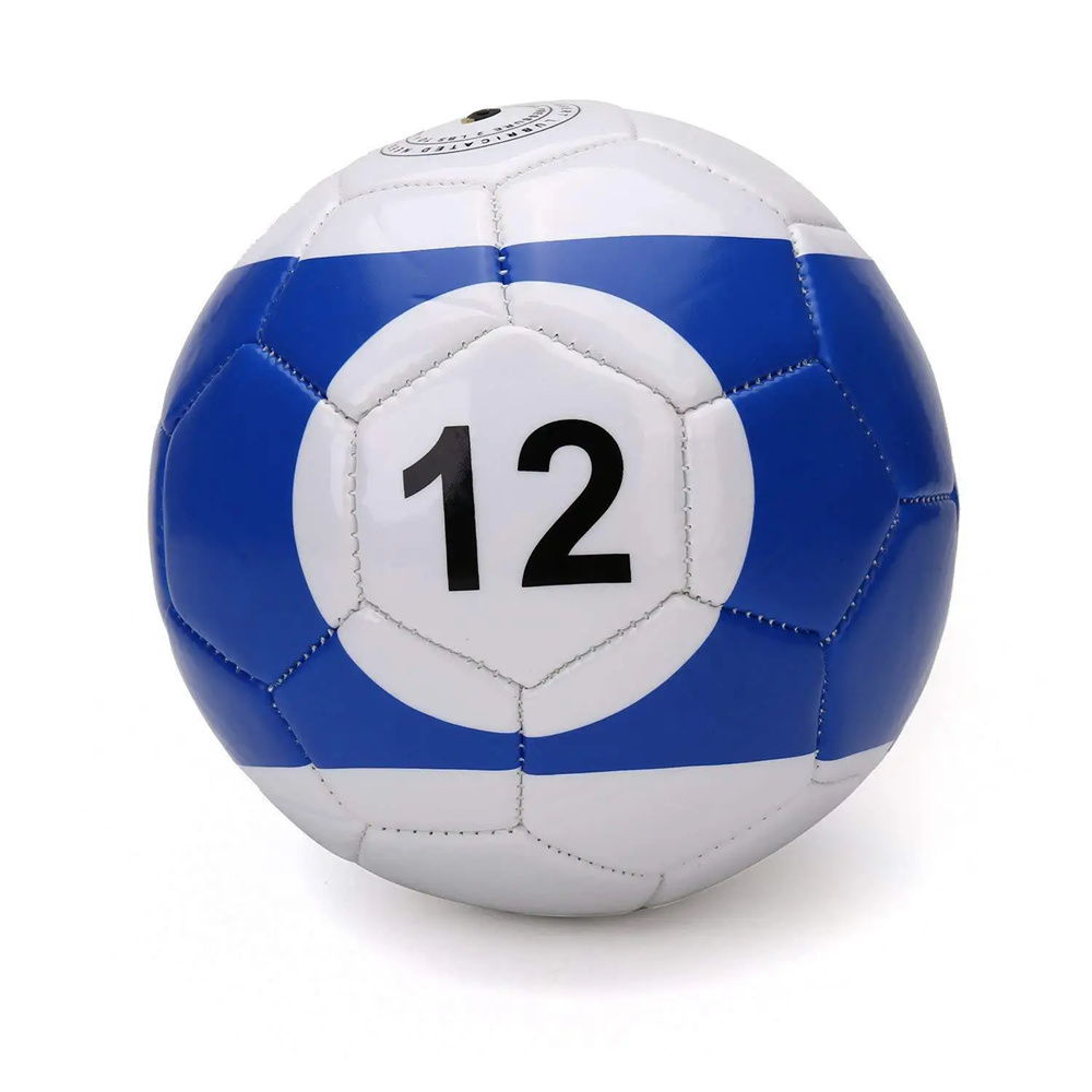 16 pièces beaucoup de ballon de football snook gonflable, ballon de billard, football de snooker pour le jeu extérieur de la balle de snook taille 2 # 3 # 4 # 5 # pour l'option