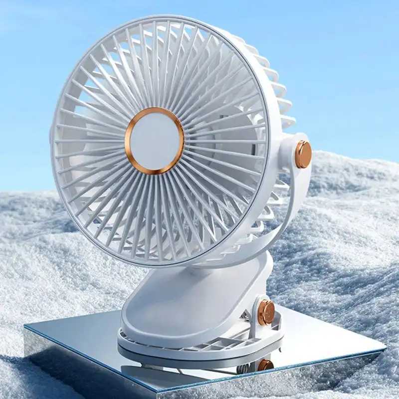 Ventile elettriche Clip ricaricabile Clip-on Hang Desk Air Conditioning Ven Desk Fan Fan Fan Motion-on Regolable Clip-on Student Dormitory D240429
