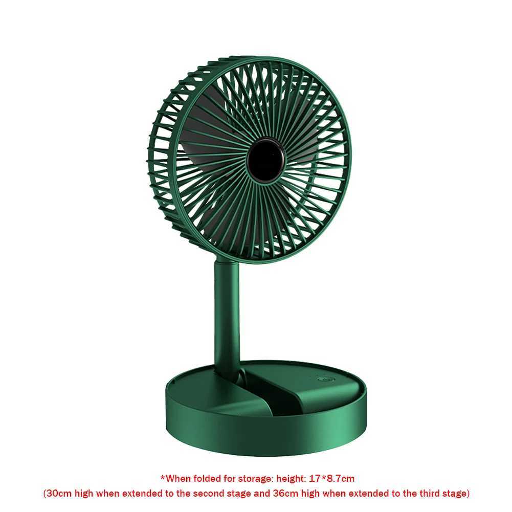 Ventilateurs électriques Ventilateur pliable de bureau 2000mAh USB Fan de bureau portable rechargeable USB Fan de camping extérieur ventilateur à 4 vitesses à 4 vitesses Félière électrique silencieuse D240429