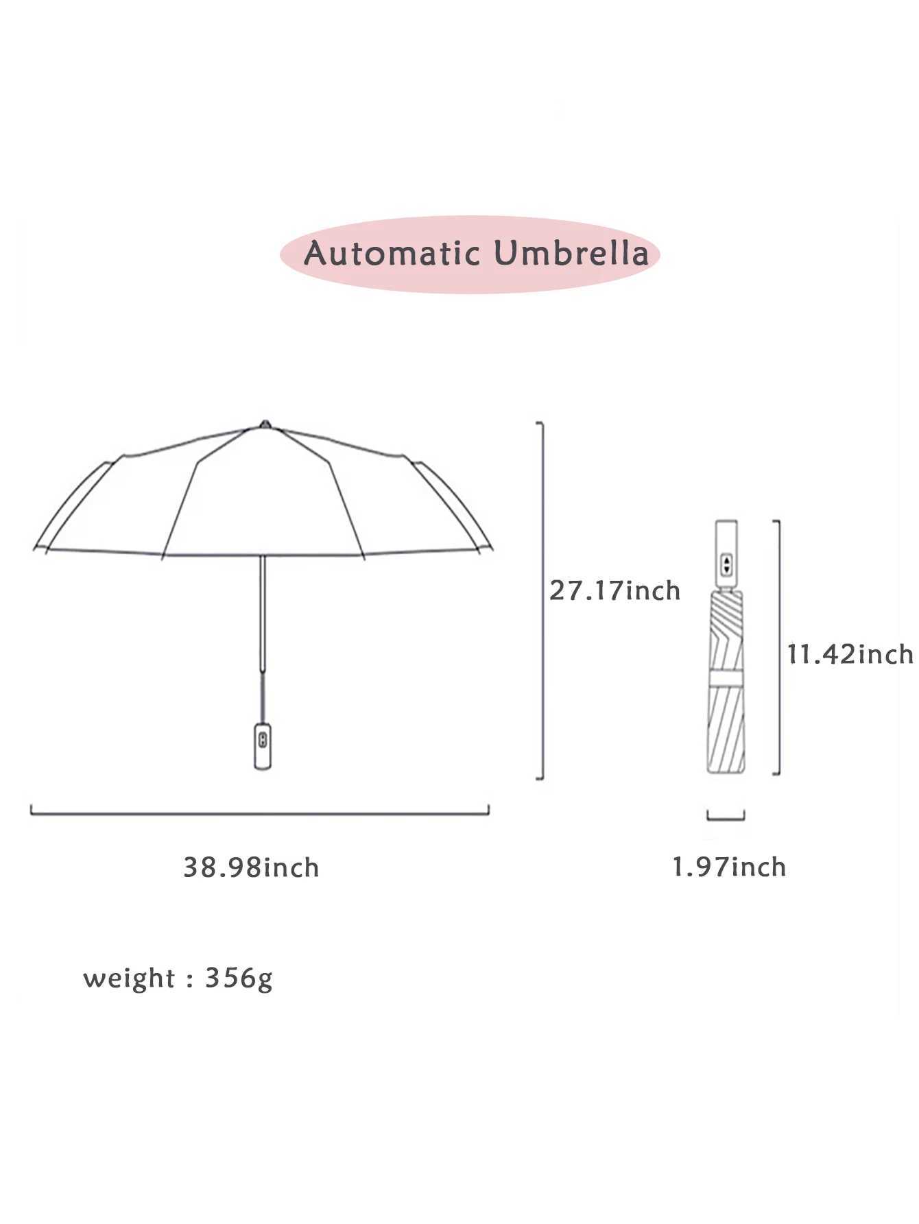 Paraplyer sommar liten safflor fullautomatisk paraply förtjockad regnstorm bevis regnfast vikning solskyddsmedel ultraviolett bevis solen um