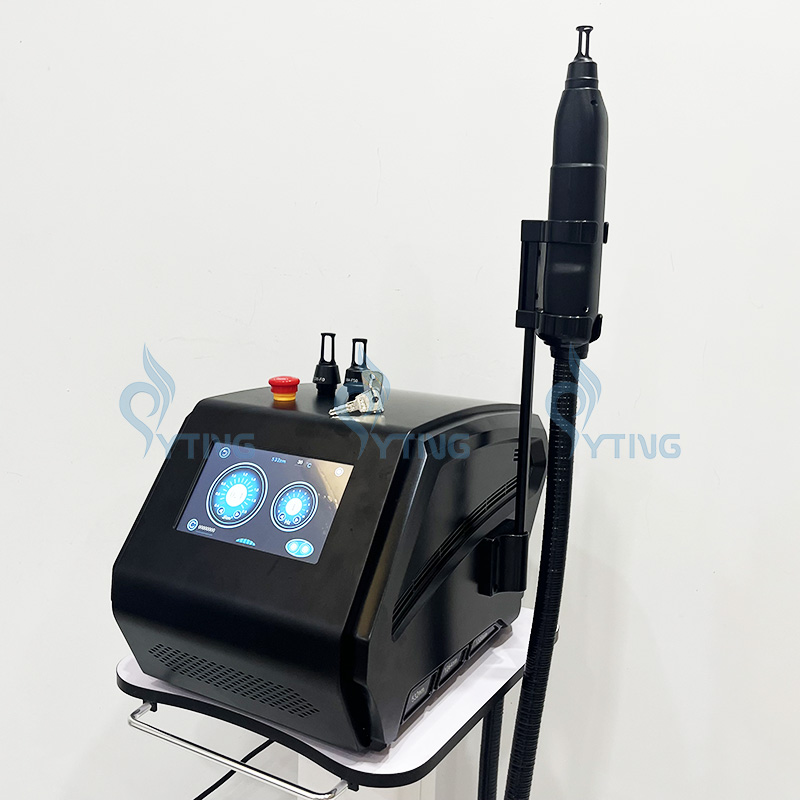 Pico Laser Picosecond Eyebrows Tattoo Removal Machine with 4 Tipa Skin Pigmentation Freckle Spot Removal Skin Rejuvenation