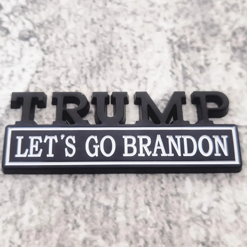 Party Decoration Trump Lets Go Brandon Car Sticker för Auto Truck 3D Badge Emblem Decal Auto Accessoriess