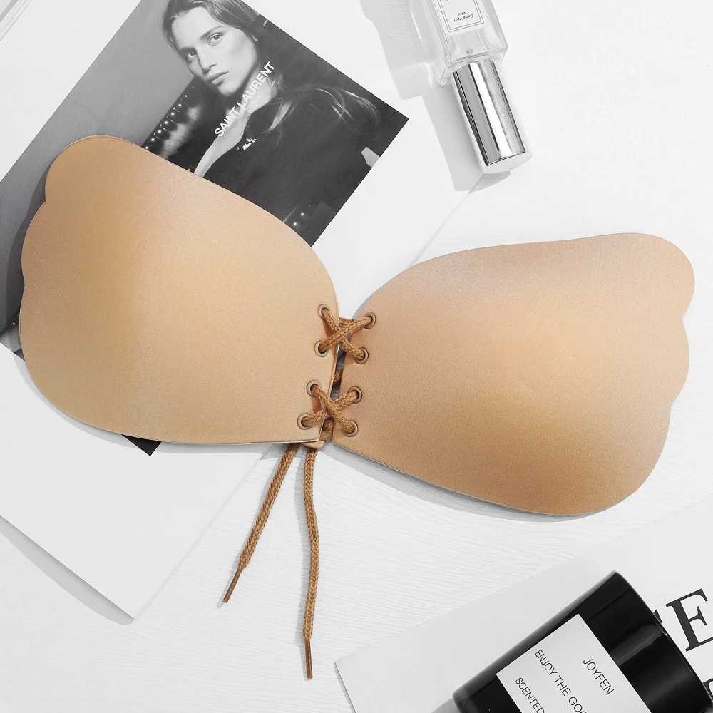 Bras invisibile Stick senza spalline reggiseno reggiseno senza spalline reggiseno femminile sexy biancheria intima senza cucina senza cucitura senza cucciolo di reggiseno senza spalline y240426