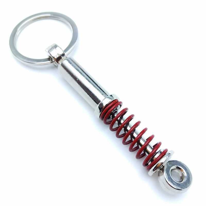 Keychains Lanyards Creative gift car metal keychain turbo gear wheel hub suspension brake disc shock absorber suspension bracket Q240429
