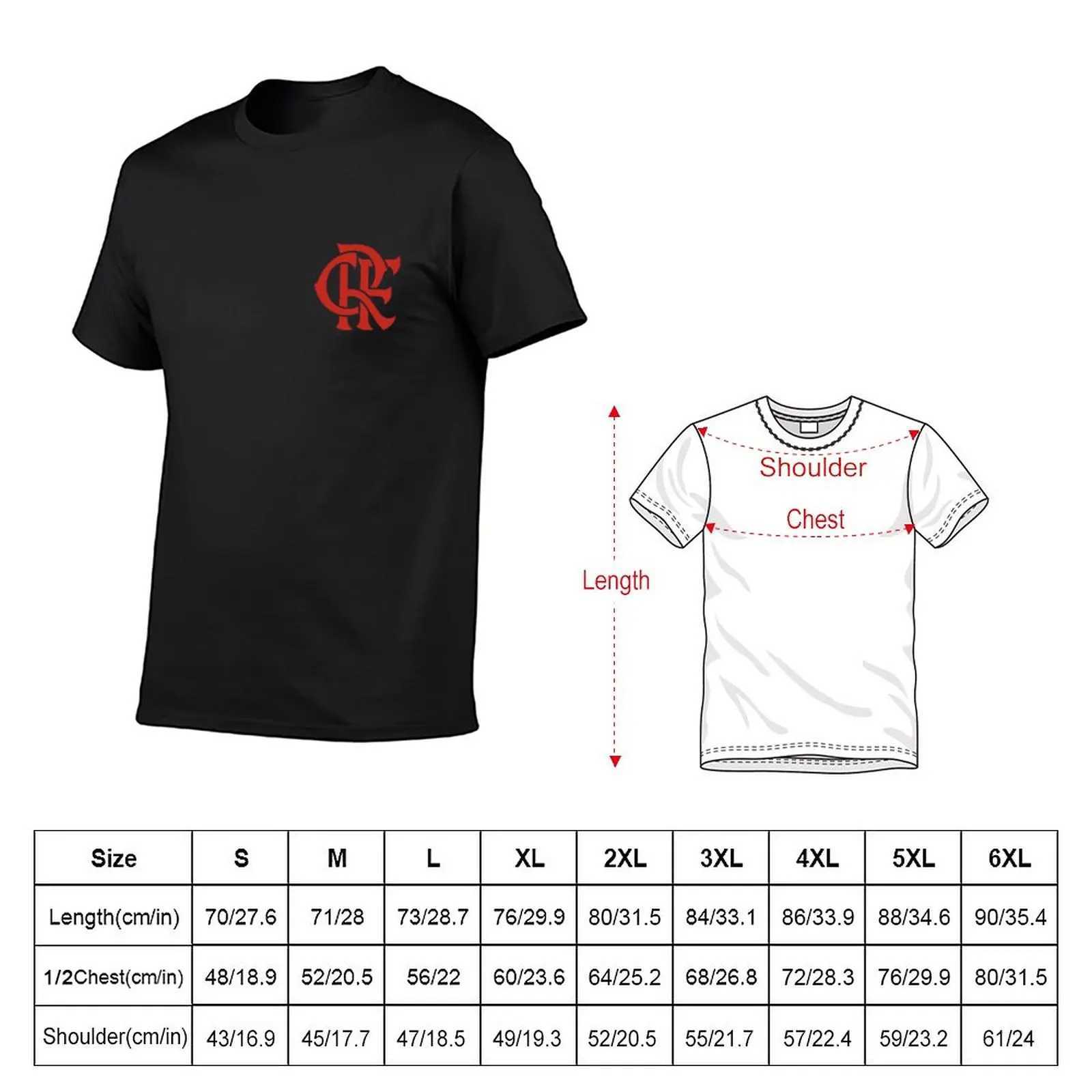 T-shirts voor heren Nieuw Flamengo Football Team T-shirt Anime Plain Patroon T-shirt Grafisch T-shirt Plus Size Top katoenheren T-shirtl2403