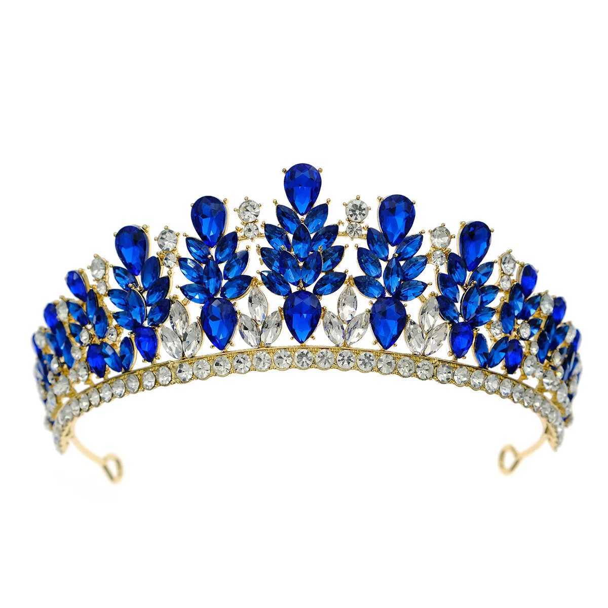 Tiaras barokke vintage kristal kroon bruids headdeksel haaraccessoires elegante koningin tiaras diadeem meisjes trouwjurk hoofdbanden
