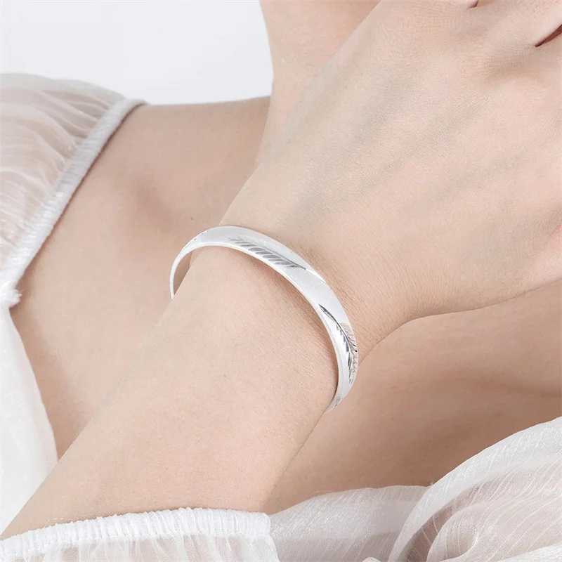 Chain 999 Sterling Silver Original RmanticStar Bangles for Women Bracelets Fashion Party Wedding Accessories Jewelry