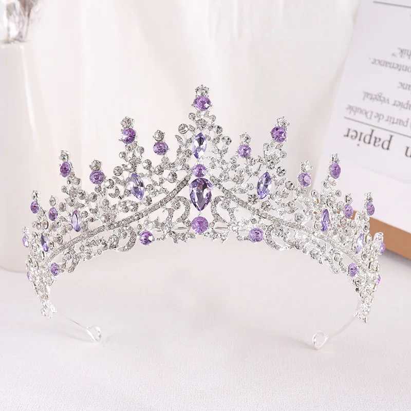 Tiaras Luxury Opal Crown Crown Donne Accessori capelli matrimoni Accessori Eleganti Tiara da sposa Crystal Diadem Diadem Dress Bande