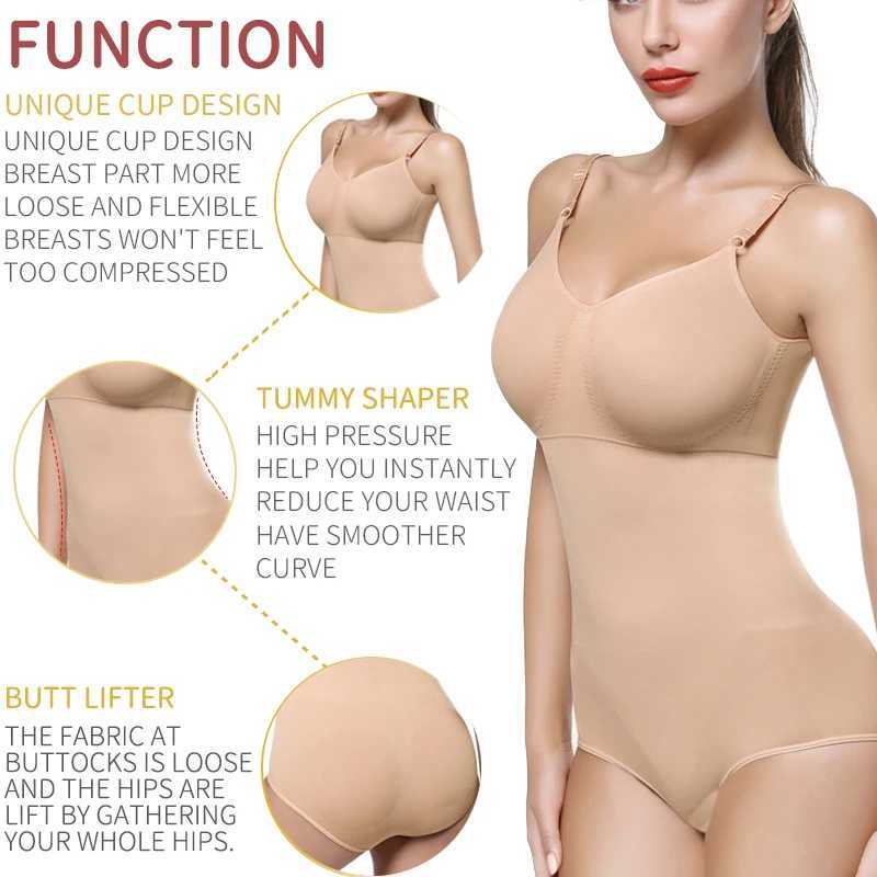 Shapers feminino Shapewear Shapewear Full Shaper Shaper Women Women Women Abdomen Shapers Control Controle de Slimming Bainha Briefer Corset Y240429