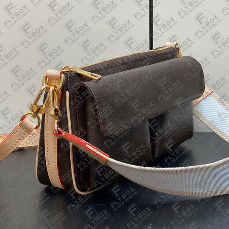 M46999 VIBE 가방 어깨 가방 크로스 바디 토트 핸드백 여성 패션 캐주얼 고급 디자이너 메신저 백 최고 품질 지갑 빠른 배달