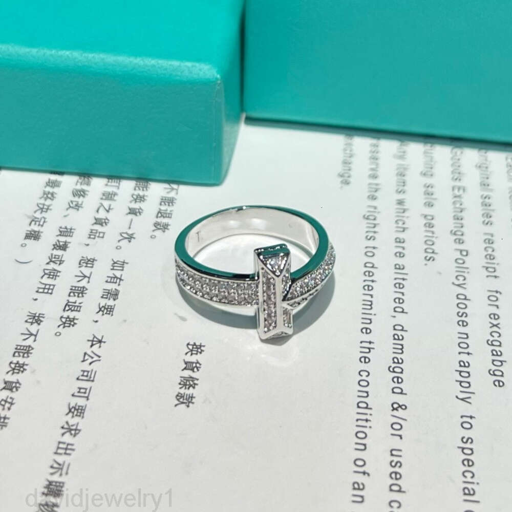Tiffanyjewelry Halo deisgner Ring Designer for Women Designer Pierścień Diamentowy pierścionek High 18K Rose Gold Fashion Pink 870