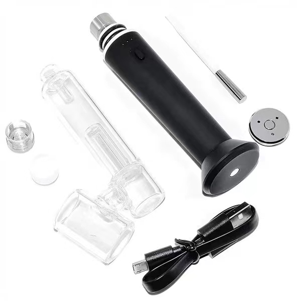 Dab Pen Vaporizzatore Quarzo bruciato a secco Kit concentrato di cera che brucia Collettore di nettare di vetro fumatori Tubi elettronici bruciatore di olio unghie in titanio