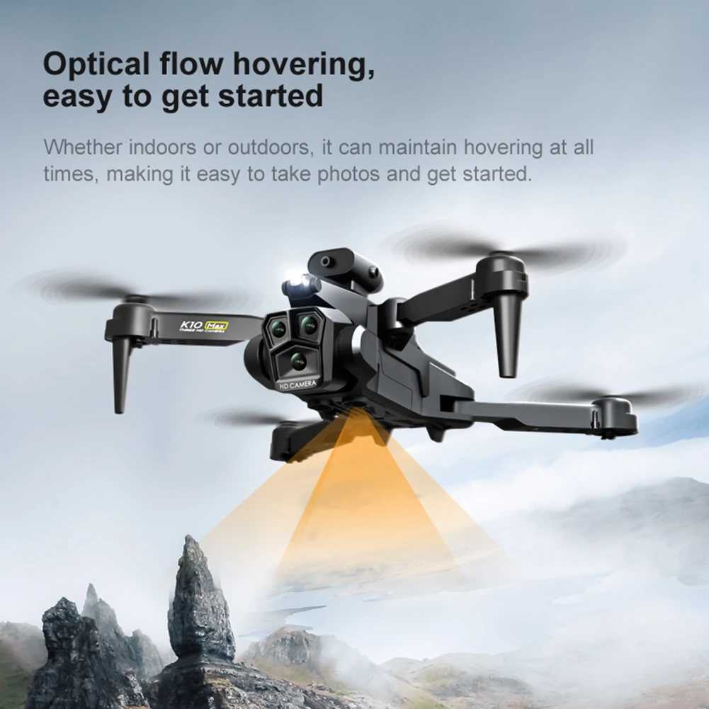 Droni Pieghevole Principiante Dron Professionale 4K HD Fotocamera Fotografia Aerea Fotocamera Evitamento Ostacoli Elicottero RC Quadcopter Giocattolo Regali YQ240201