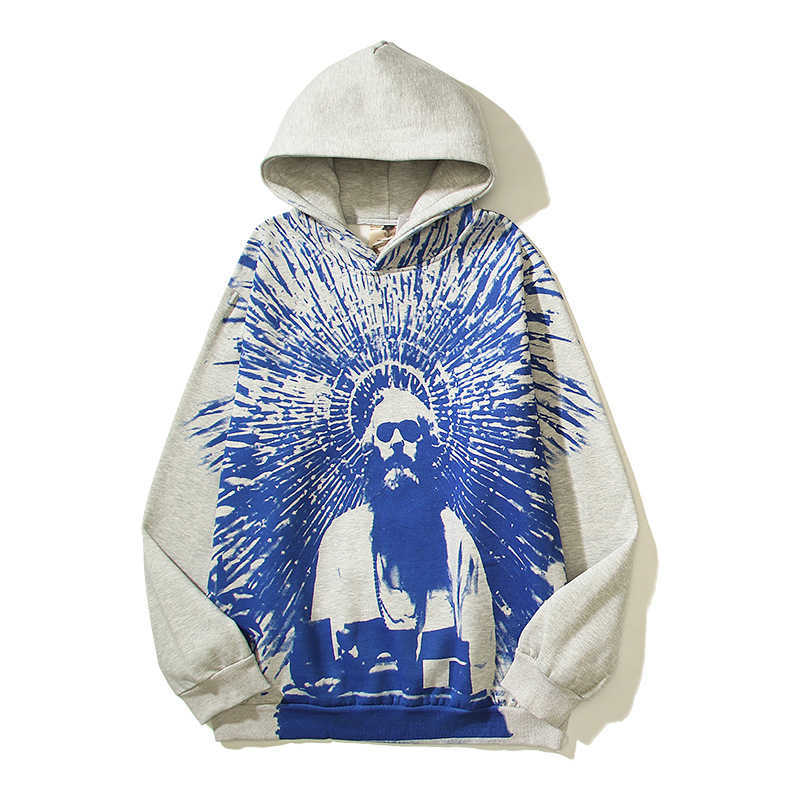 Herren-Kapuzenpullover, 24 SS-Designer-Sweatshirts, Jacke aus reiner Baumwolle mit superheißem amerikanischem High-Street-Charakter-Print, umwerfende Kapuzen-Hoodies für Männer und Frauen