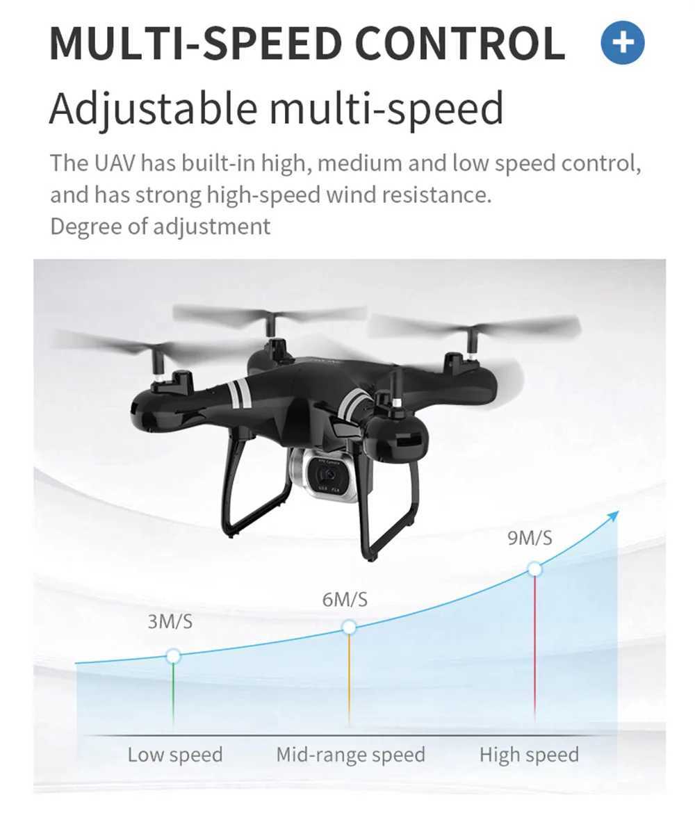 Drohnen Fernbedienung Hubschrauber Rc Flugzeug 4k HD Quadcopter mit Kamera Luftaufnahmen Drohnen Spielzeug für Jungen Kinder Mädchen Kinder YQ240201