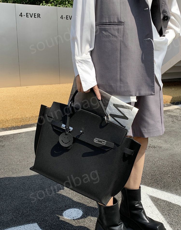 Bolsa de couro genuíno com camada de cabeça, bolsa de platina para mulheres, bolsa de viagem de alta capacidade, bolsa, bolsa feminina de um ombro