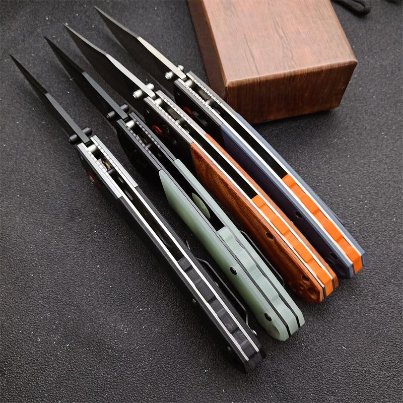 Top Quality Butterfly 15080 Folding Knife S30V Black/Stone Wash Blade G10/Rosewood + Steel Sheet Handle With Retail Box