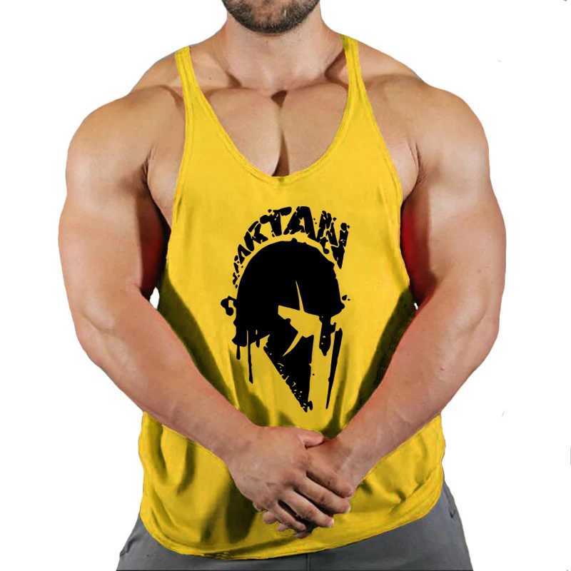 Herrtankstoppar som kör Väst män fitness y bakre stringer tanktopp sommar gymkläder mesh sport bodybuilding ärmlös skjorta yq240131