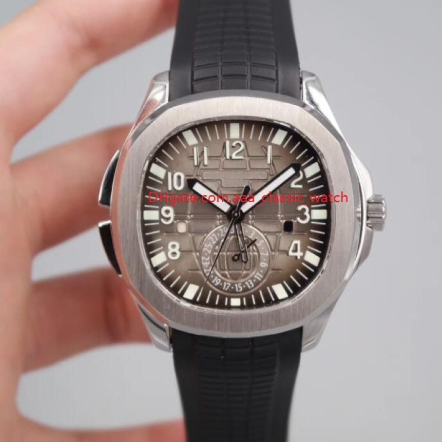Wysokiej jakości zegarek 42 mm Aquanaut 5164 5164R-001 Stal nierdzewna Azja Przezroczysta mechaniczna automatyczna męska zegarek WAT248F