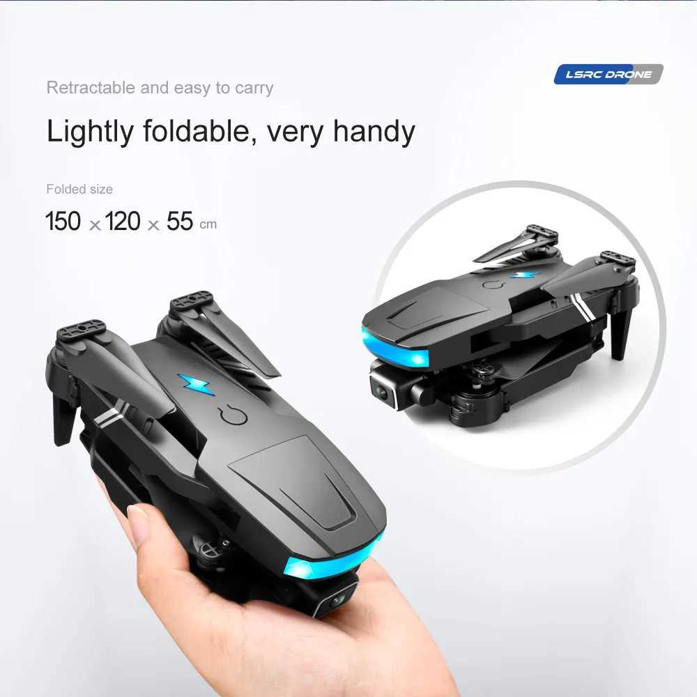 Дроны Новый LS878 Дрон HD Камера Воздушный Дрон Двойное Зеркало Smart Hover 4K Pixel Мультиротор Квадрокоптер Пульт Дистанционного Управления Самолет Игрушка в Подарок YQ240201