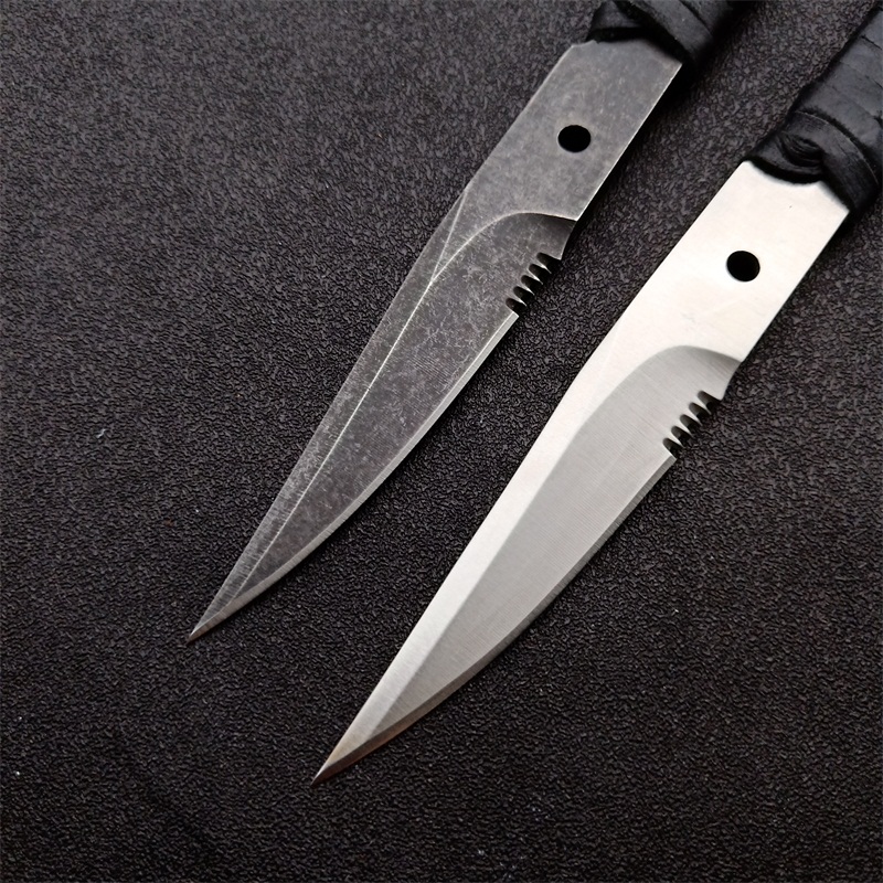 Bastinelli D2 Blade EDC 유틸리티 사냥 고정 나이프 스틸 스틸 손잡이 야외 캠핑 생존 전술 컷 나이프