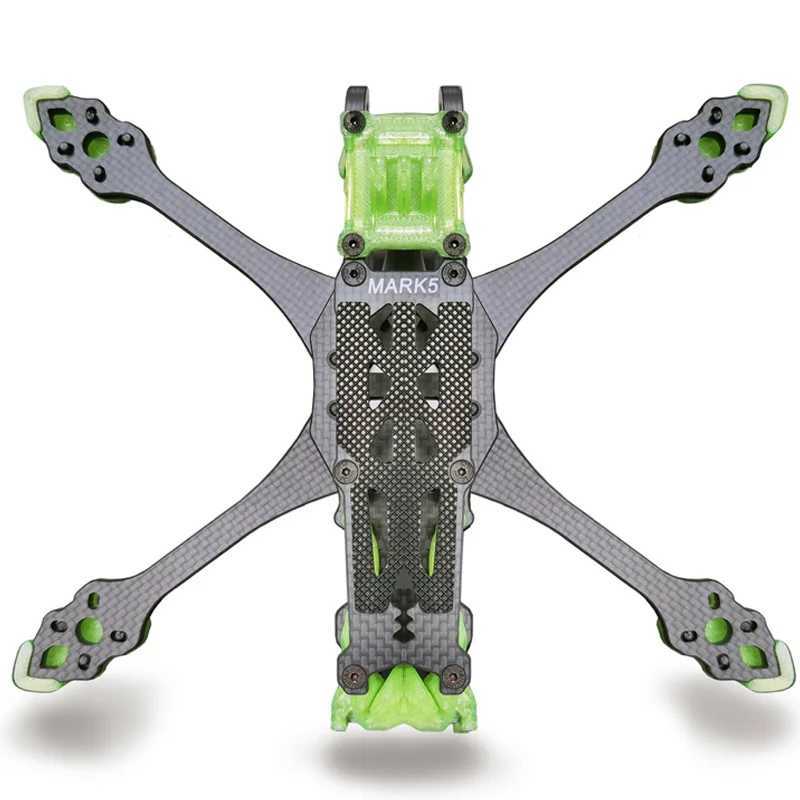 Drones Mark 5 Cadre en fibre de carbone FPV 5 pouces Bras 225 mm 5 mm avec support imprimé en TPU 3D pour drone DJI Vista aérien et analogique RC Drone YQ240201