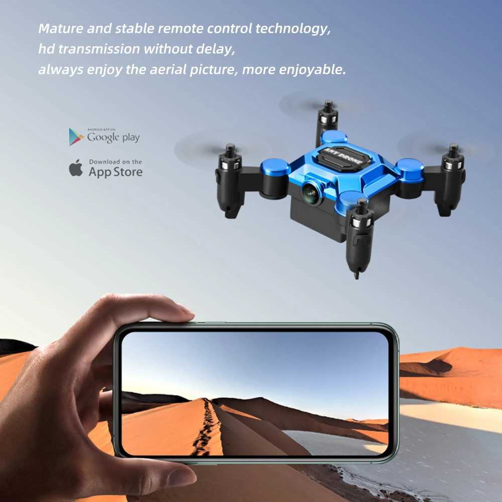 Drones Mini Drone 4k Profesional Dobrável Armazenamento Quadcopter com Câmera Pequena UAV Fotografia Aérea HD Drones Smart Hover 50x Zoom YQ240201