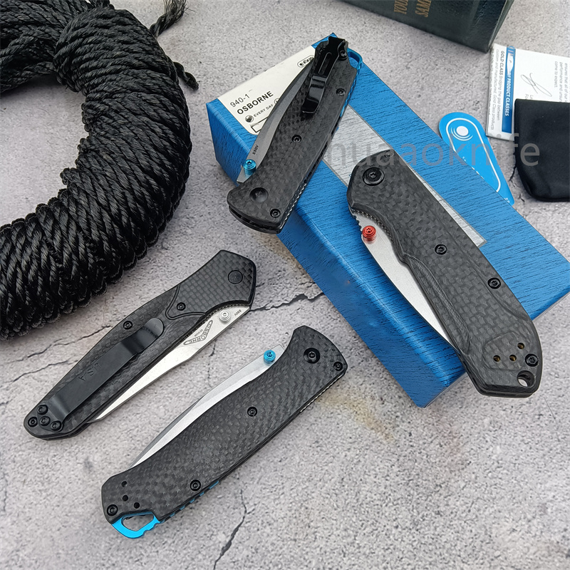 2023 BM 535/535-3 Mini Bugout Carbon Fiber Folding Knife S90V Satin Plain Blade High Quality Outdoor Tactical Survival EDC Knife 565 940 15535 3300 Tools