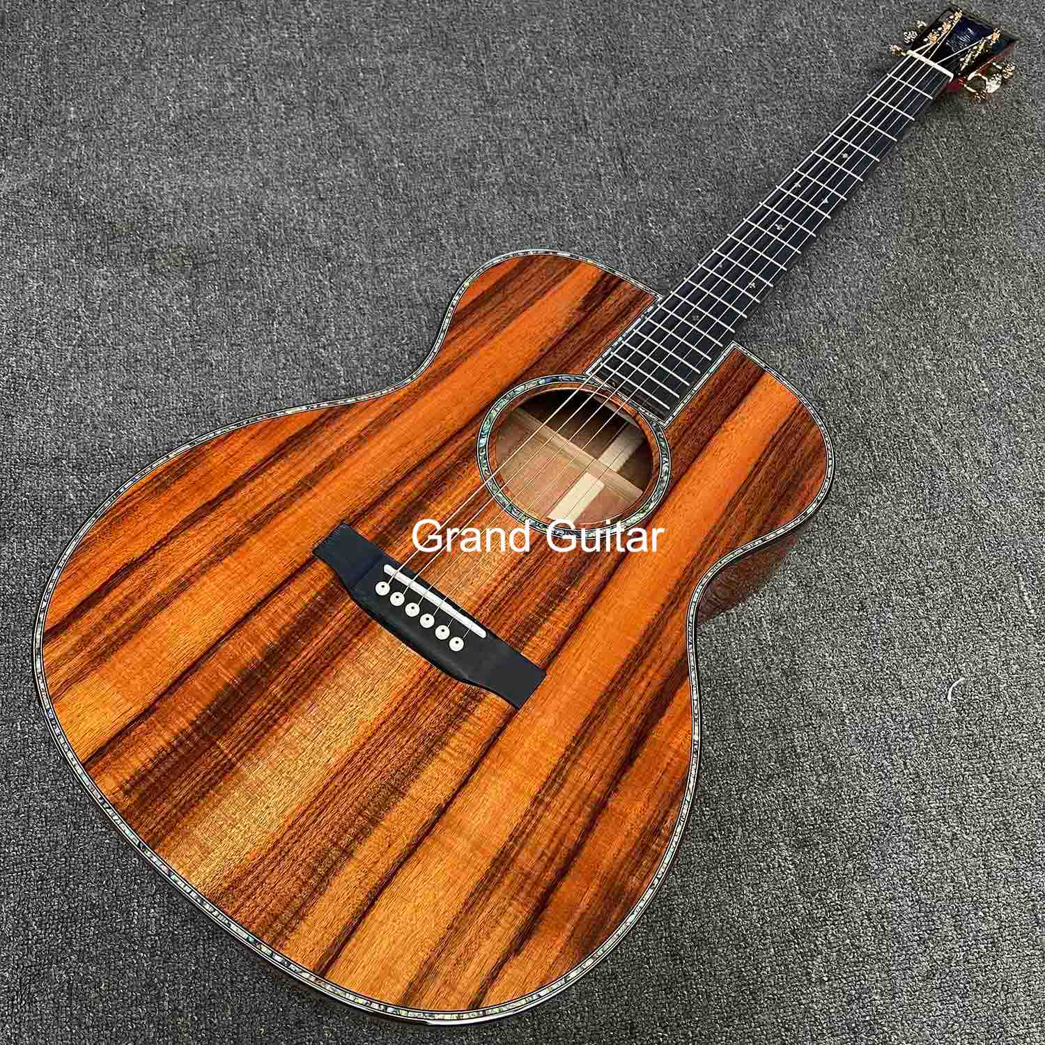 Custom OM42k KOA Wood Folk Acoustic Guitar Accept Guitar OEM