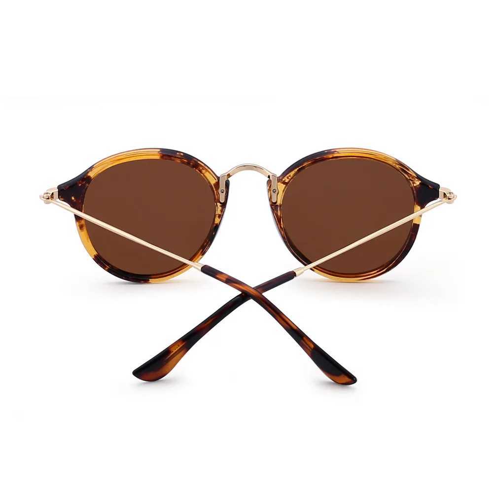 Солнцезащитные очки Ретро круглые женские поляризованные солнцезащитные очки Бренд-дизайнер Retro Shadow J240202