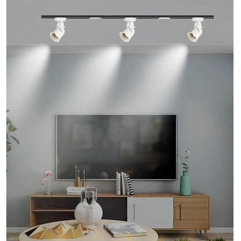 Track Lights 2 STKS Spotlight Opbouw Track Spotlight Track Spotlight Led Track Light Winkel Achtergrond Muur Kledingwinkel Modern Licht YQ240124